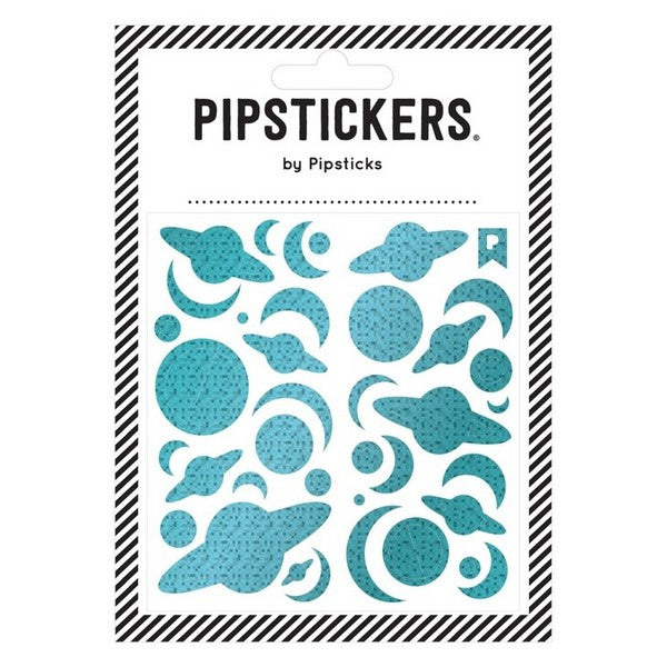Pipsticks Stickers | Blue Holographic Planets