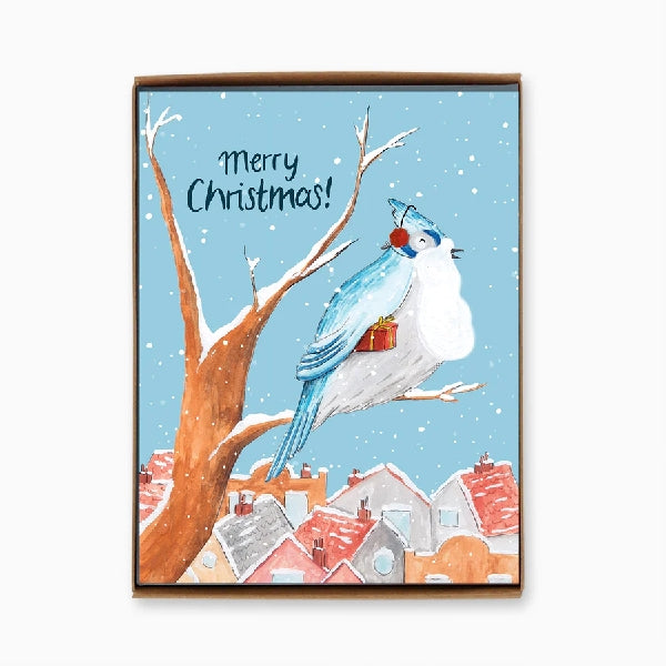 Blue Jay Christmas Card