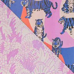Wrappily Eco Gift Wrap | Blue Tigers
