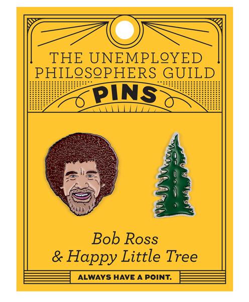 Unemployed Philosopher's Guild | Bob Ross Enamel Pin Set