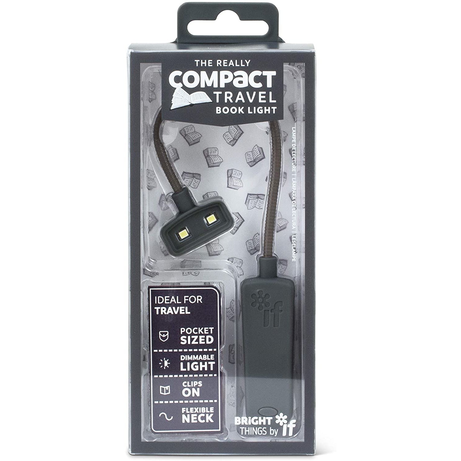 Really Compact Travel Book Light - Gray