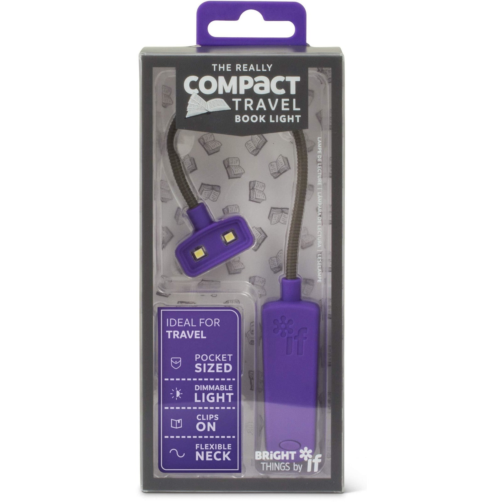 Really Compact Travel Book Light - Purple