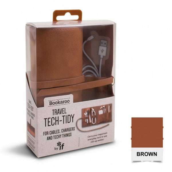 Brown Travel Tech Case