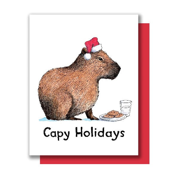 Capy Holidays Christmas Card