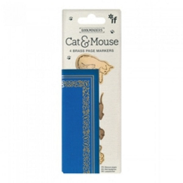 Cat & Mouse Brass Page Markers