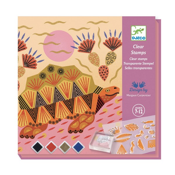 Djeco Clear Stamp Kit | Patterns and Animals