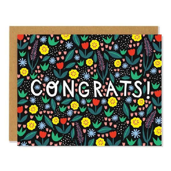 Floral Congrats Card