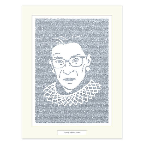 Litographs Matted Print | The Dissents Of Ruth Bader Ginsburg