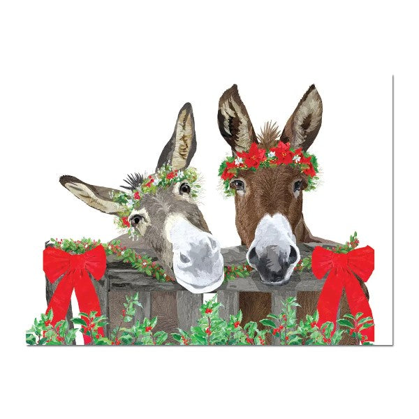 Donkey Christmas Card