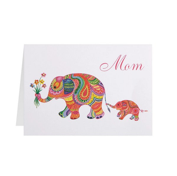 Elephants Mom Birthday Card
