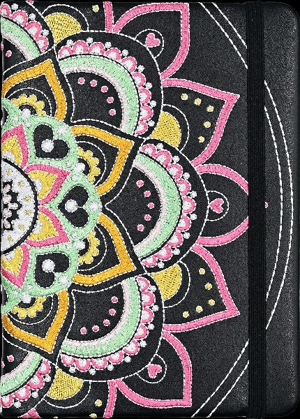 Embroidered Mandala Journal