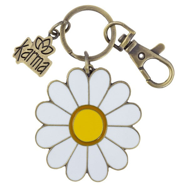 Karma Enamel Keychain | Daisy