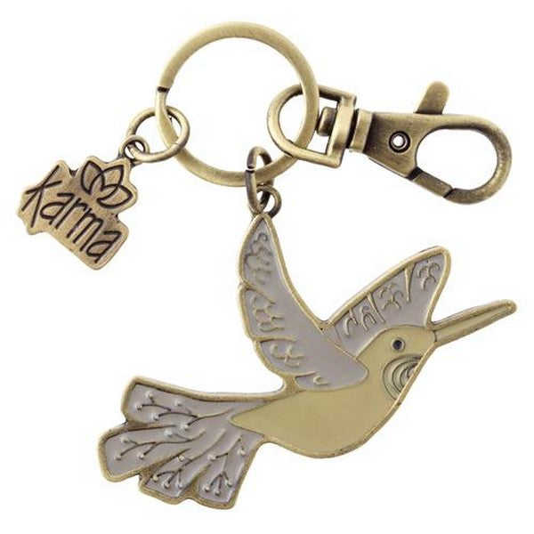 Karma Enamel Keychain | Hummingbird