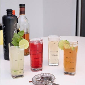 Tall Bartending Glasses - Set of 4