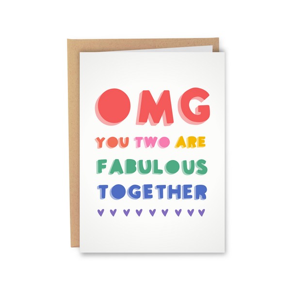 Fabulous Together Wedding Card