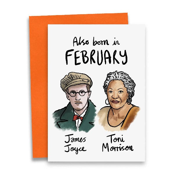 Born In February Birthday Card