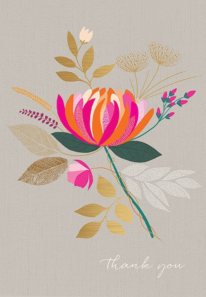 Floral Thank You Card