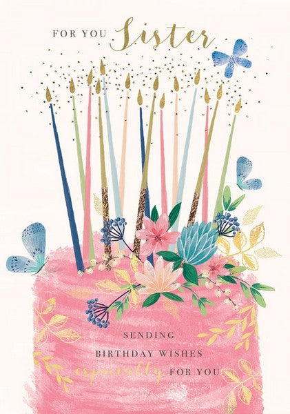 For You Sister Birthday Card