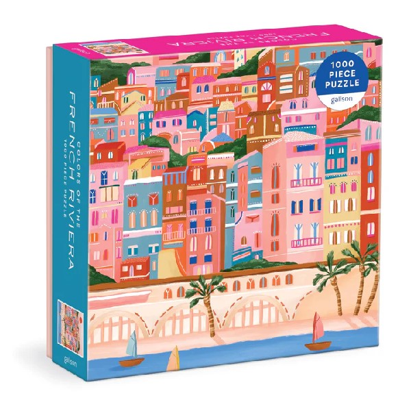 Galison 1000 Piece Puzzle | Colors Of The French Riviera