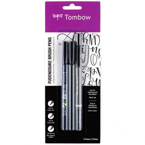 Tombow Fudenosuke Brush Pen Set