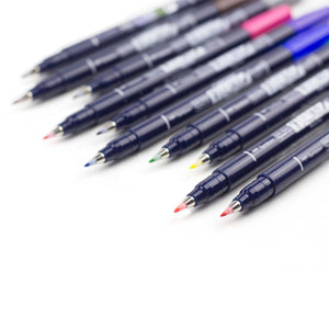 Tombow Fudenosuke Colours Brush Pen Set