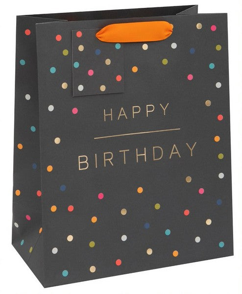 Large Birthday Polka Dots Gift Bag