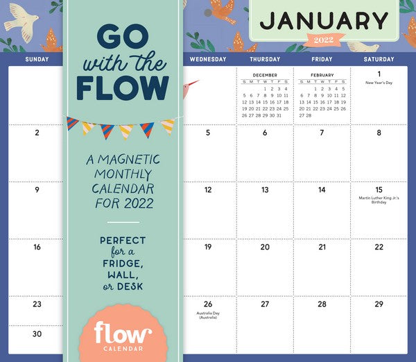 2022 Monthly Magnetic Pad - Go With The Flow