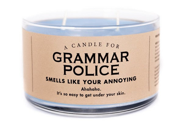 Grammar Police Candle