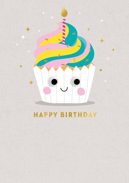 Happy Cupcake Birthday Card
