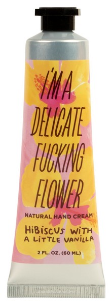 Blue Q Delicate Fucking Flower Hand Cream | Hibiscus Vanilla