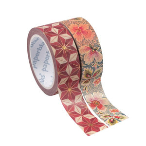 Paperblanks Washi Tape Set | Hishi & Filigree Floral Ivory