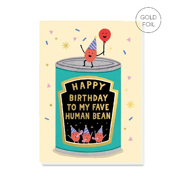 Fave Bean Birthday Card