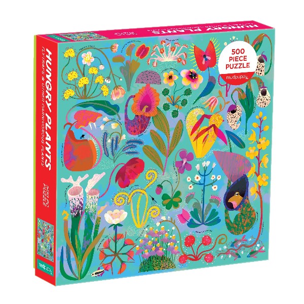Mudpuppy 500 Piece Puzzle | Hungry Plants