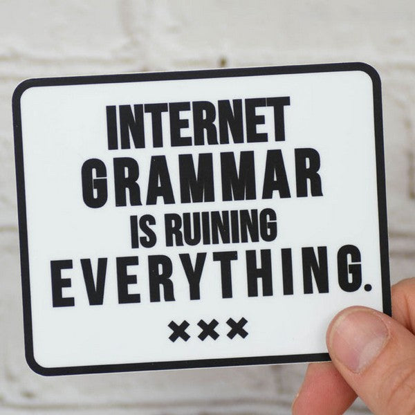 Internet Grammar Sticker