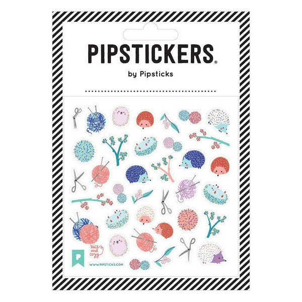 Pipsticks Knittin' Hedgies Stickers