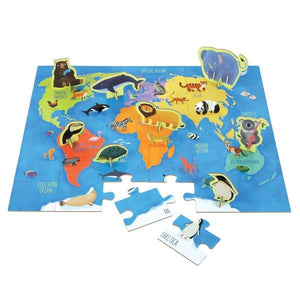 Puzzle Play Set Animals Of The World | 36 Pieces | The Gifted Type