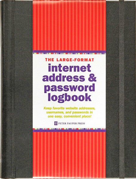 Large Format Internet Password & Logbook
