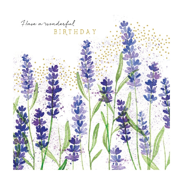 Lavender Birthday Card