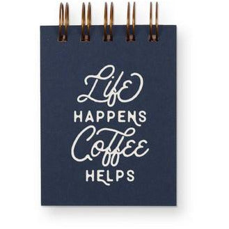 Life Happens Coffee Helps Mini Jotter