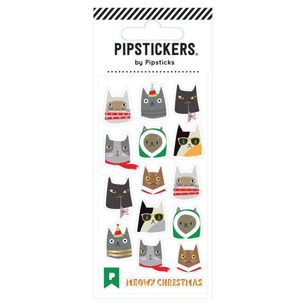 Pipsticks Meowy Christmas Stickers