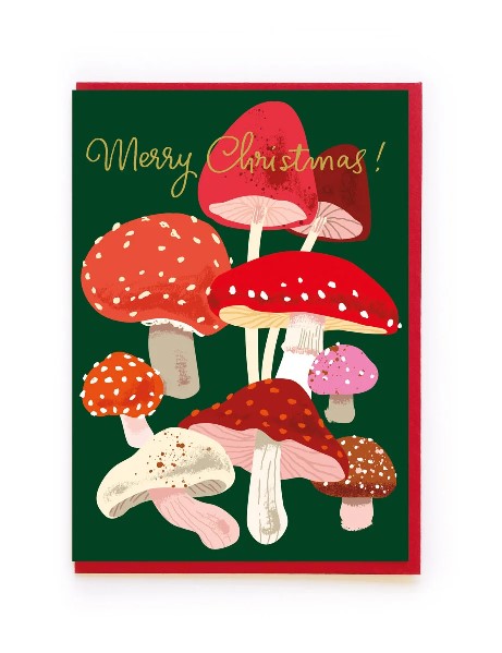 Merry Mushrooms Holiday Card
