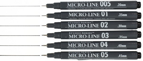 Micro-Line Black Pen Set