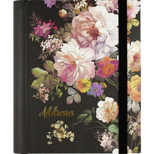 Midnight Floral Large Address Book