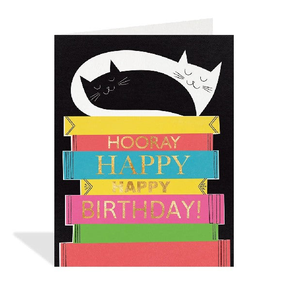 Napping Kitties Birthday Card