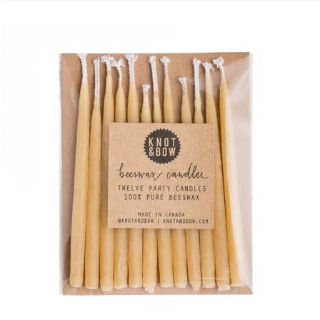 Natural - Beeswax Birthday Candles