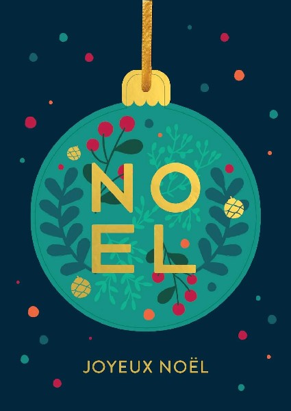 Joyeux Noel French ChristmasCard
