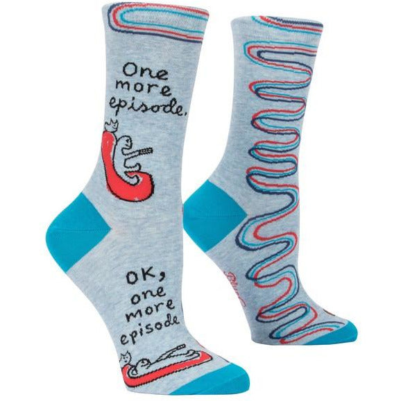 Blue Q Women's Crwe Socks | One More Episode
