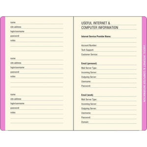 Peony Garden  Internet Address & Password Logbook