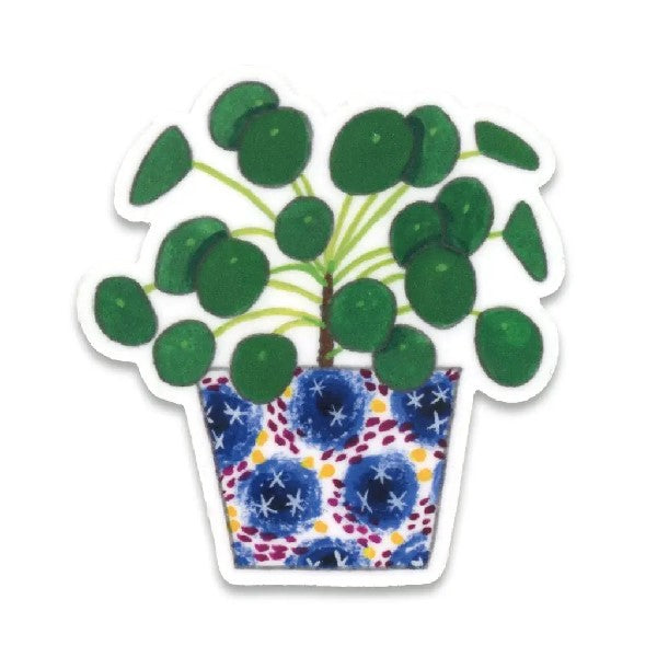Cactus Club Sticker | Pilea Plant
