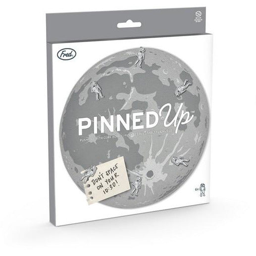 Moon & Astronaut - Pushpins with Corkboard